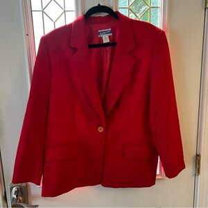 Pendleton Women's Vibrant Red Suit Jacket